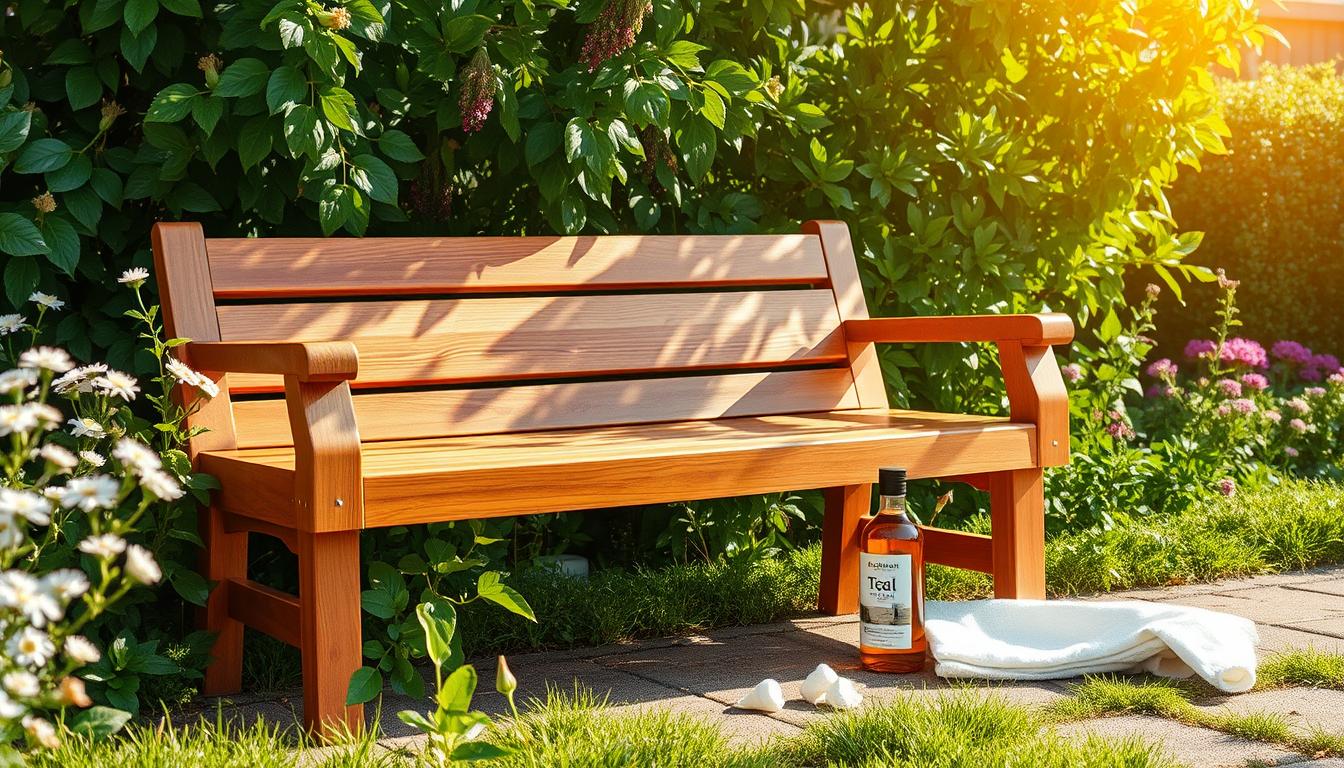 teak wood outdoor bench