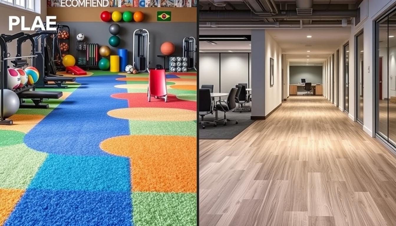 plae flooring vs commercial flooring