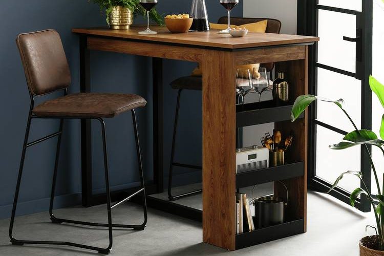 Meja Bartender Dapur Kayu Solid